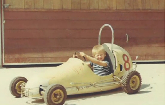 Kid in a car